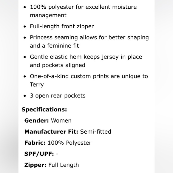 TERRY ‘Strada’ Qtr Zip Cycling Jacket - Picture 7 of 16